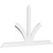 Ekena Millwork Richland Architectural Grade PVC Gable Bracket, 72"W x 39"H x 2"D x 4"F, 13/12 Pitch GBP072X39X0204RIC00 - alternate 1